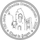 Vorderseite der Medaille: Palas mit Burgfried und Burgkirche